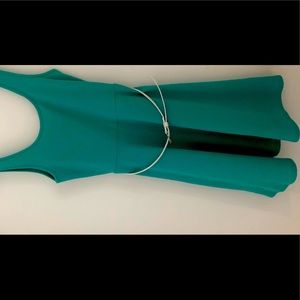 Teal dress with belt